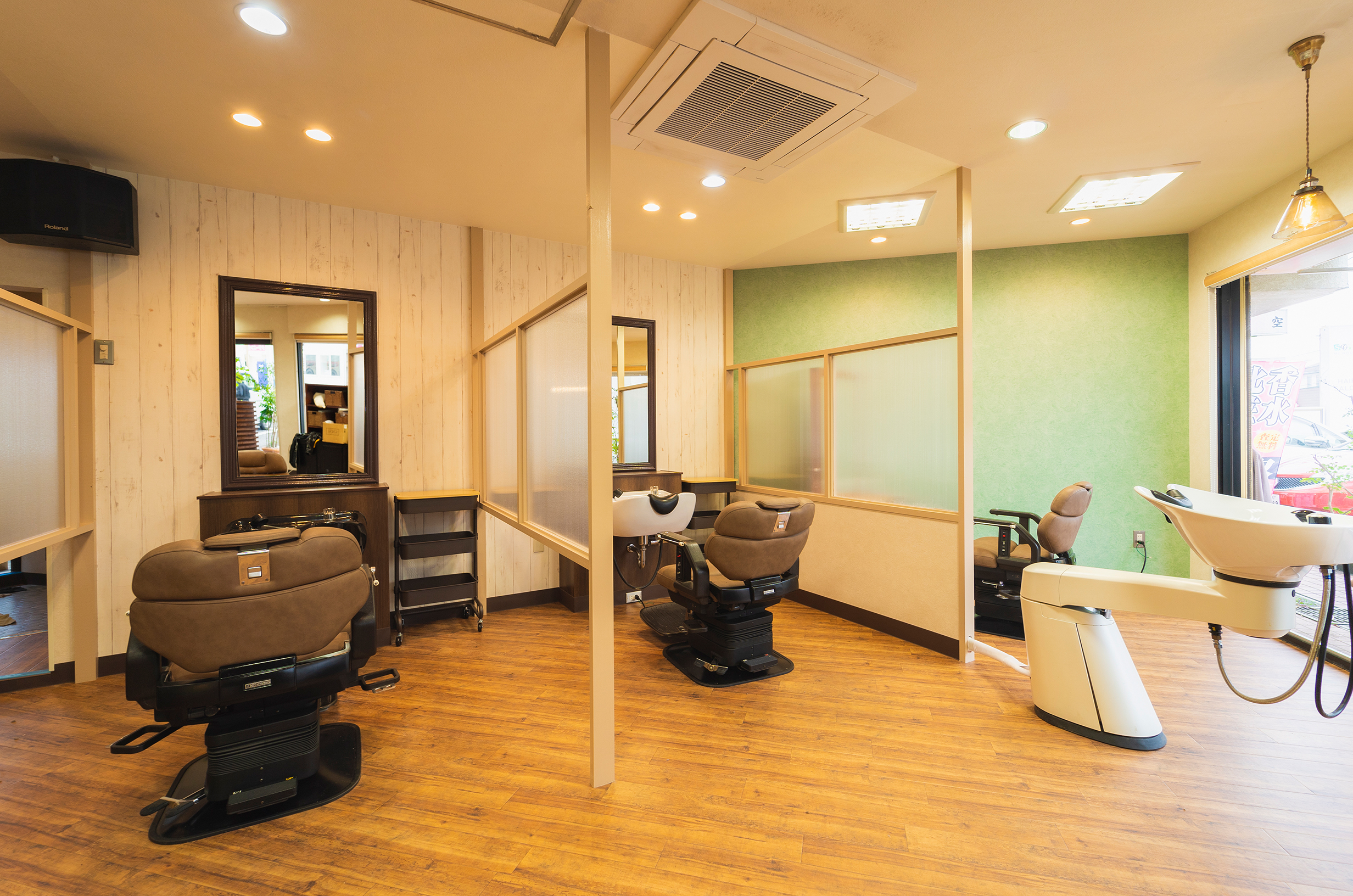 成田・富里のヘアサロン・美容院・美容室エムズハウスのリラックスが出来る空間です